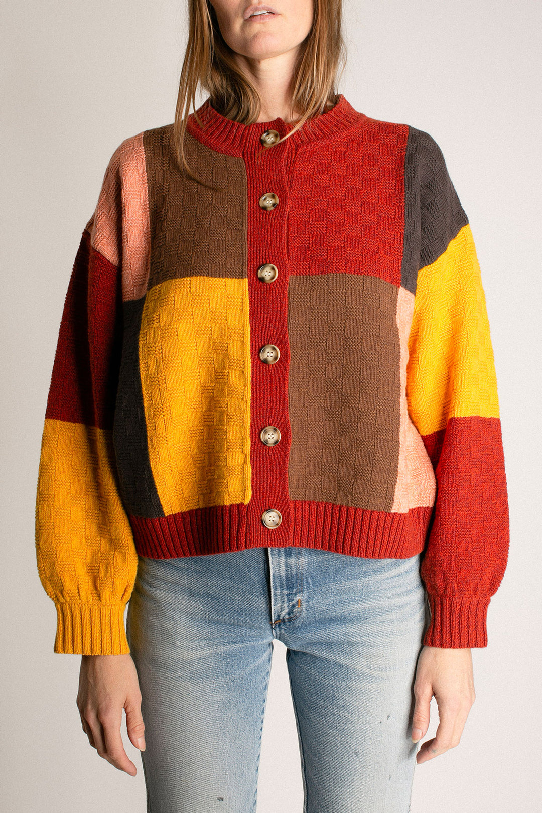 L.F. Markey - Lonny Colorblock Cardigan – BONA DRAG