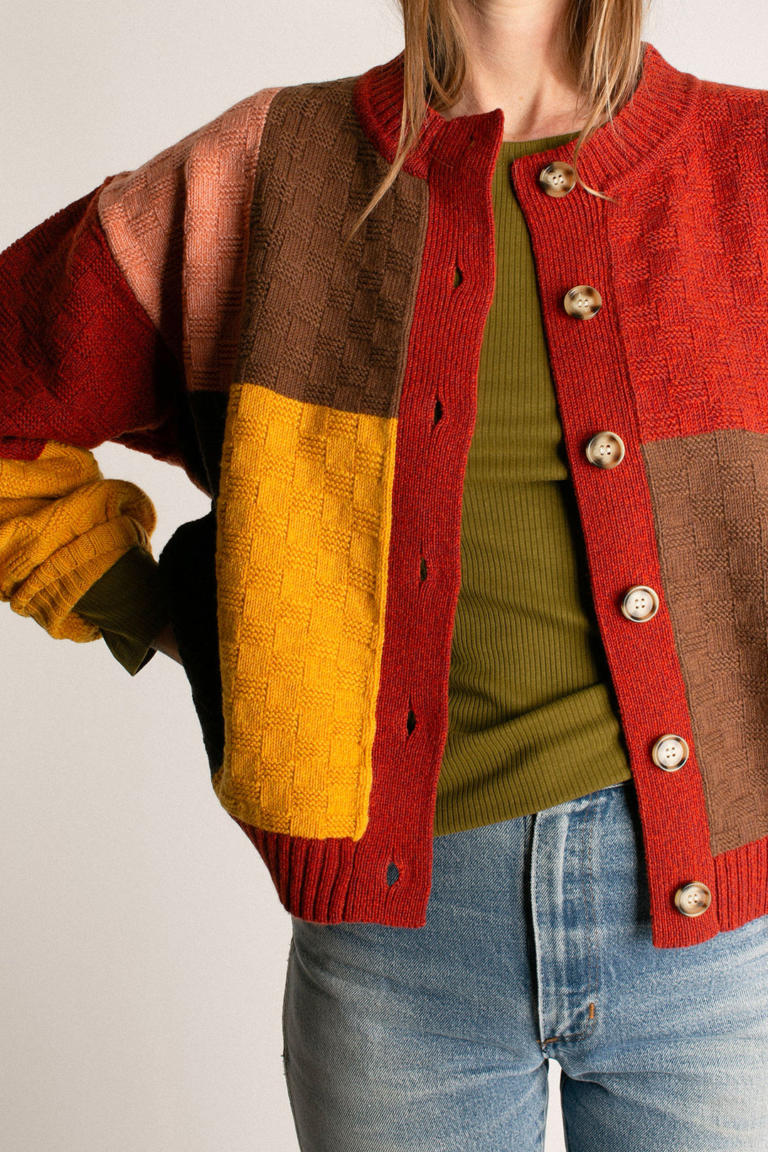 L.F. Markey - Lonny Colorblock Cardigan – BONA DRAG L.F. Markey - Lonny Colorblock Cardigan – BONA DRAG