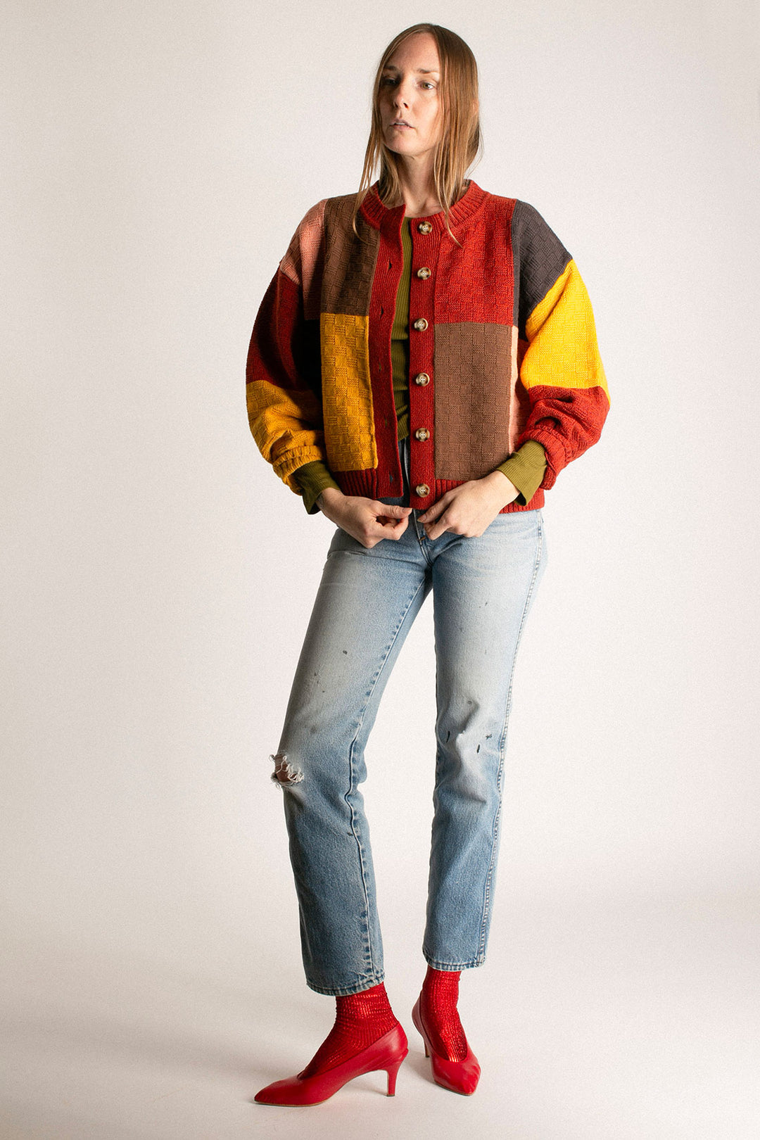 L.F. Markey - Lonny Colorblock Cardigan – BONA DRAG