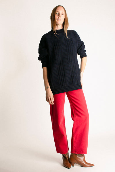 Navy Cassian Knit