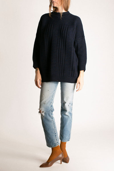 Navy Cassian Knit