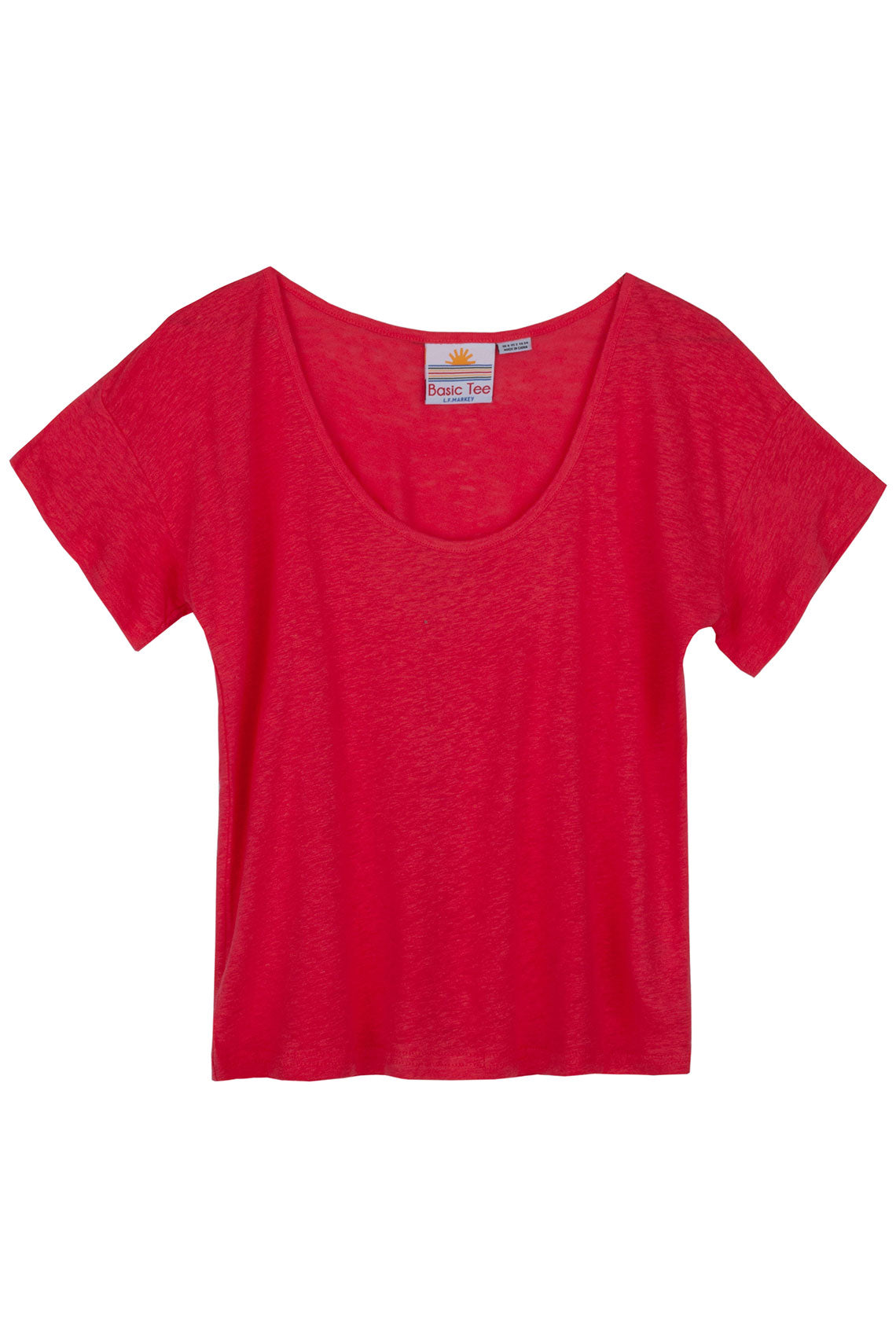 L.F. Markey - Raspberry Linen Tee – BONA DRAG