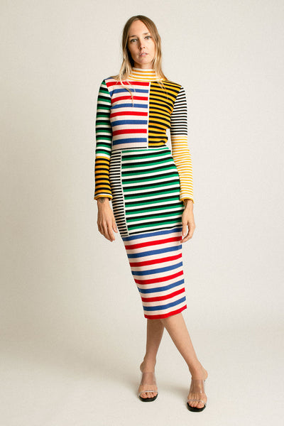 Stripes Cecil Dress