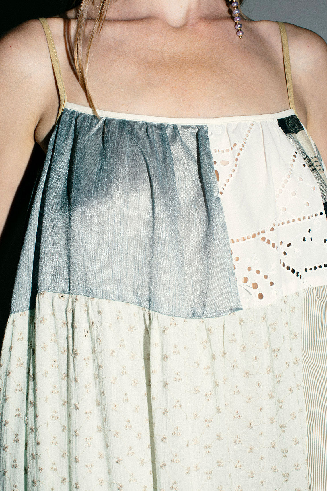 Creams Patchwork Dress