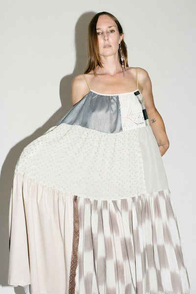 Creams Patchwork Dress