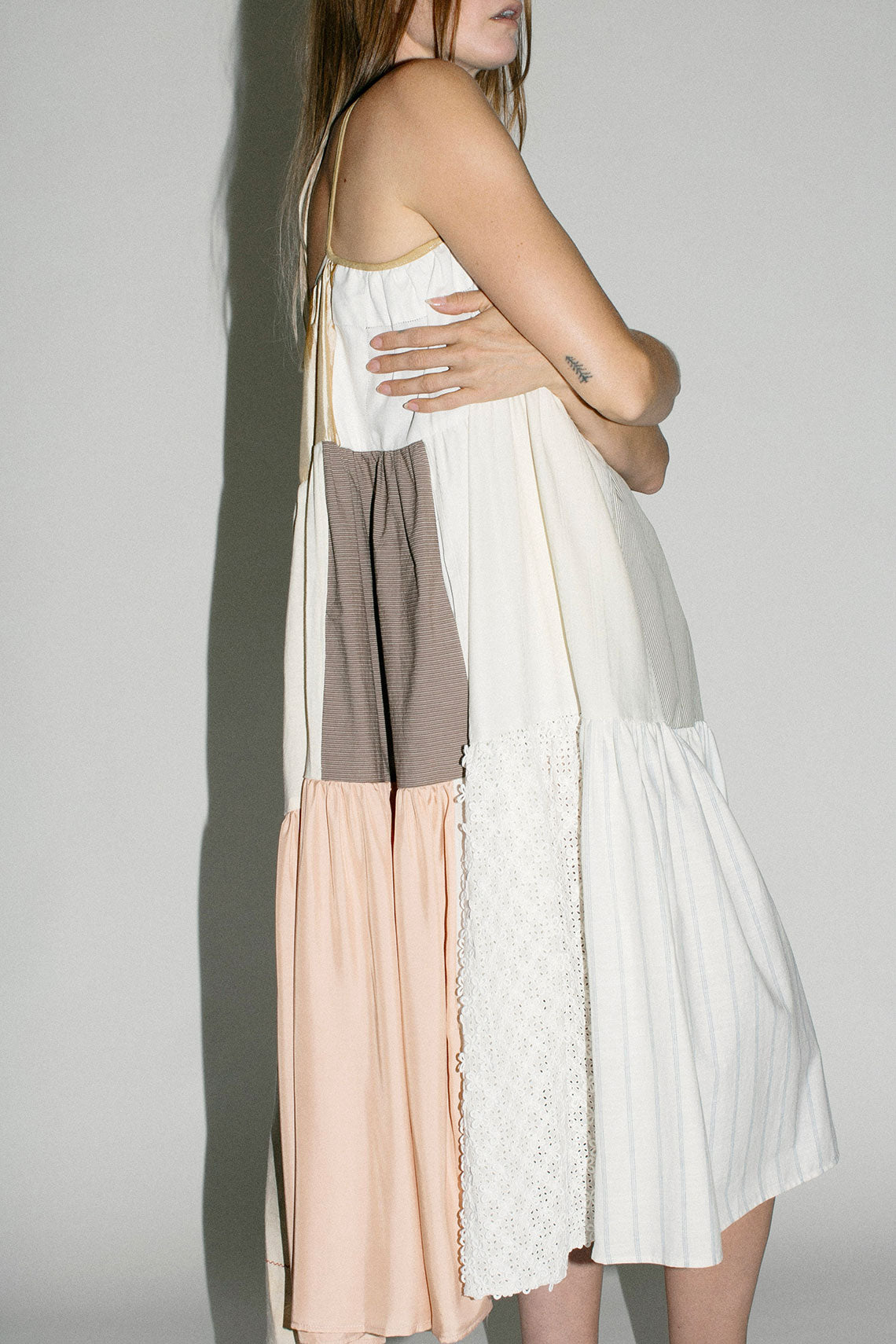 Creams Patchwork Dress