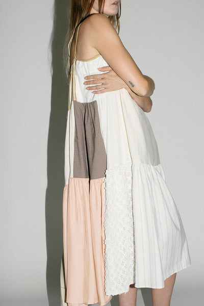 Creams Patchwork Dress