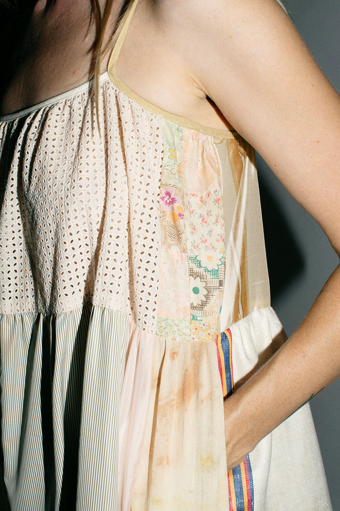 Creams Patchwork Dress