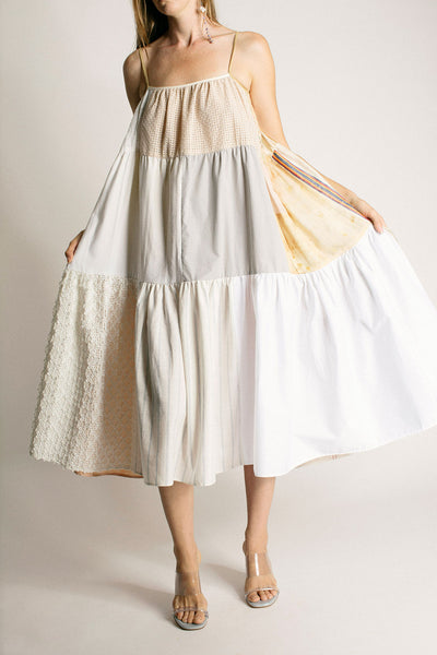 Creams Patchwork Dress