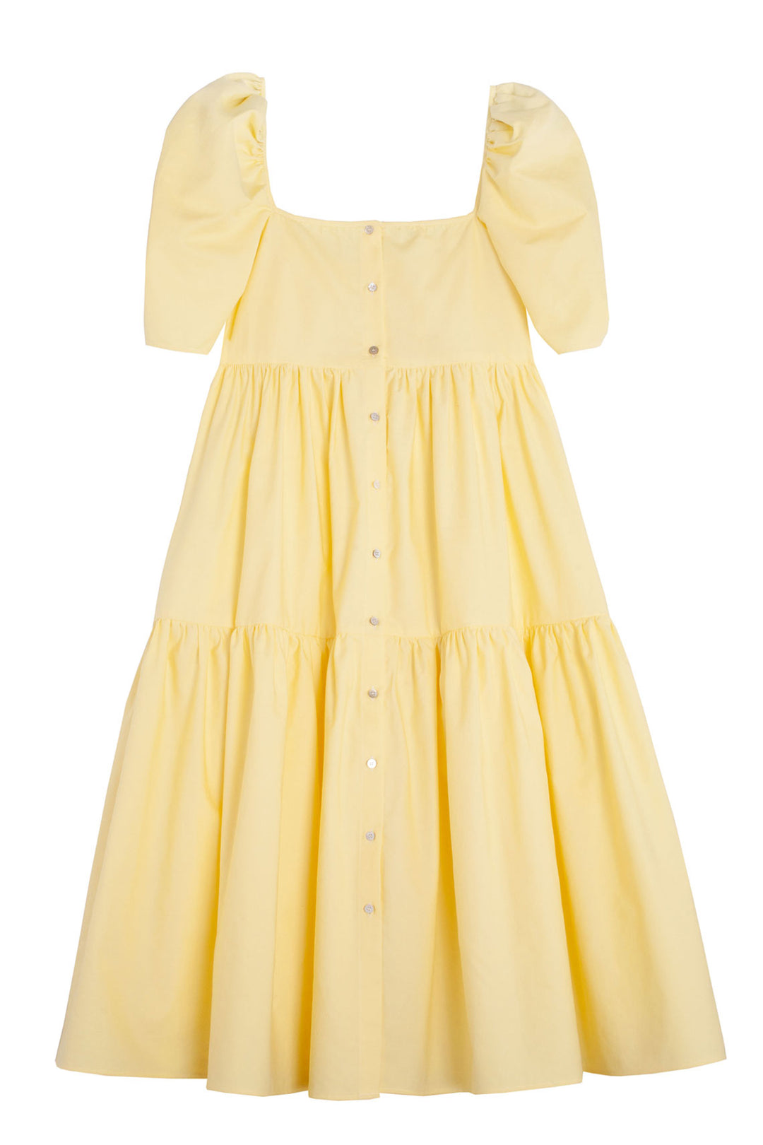 yellow puffed sleeve dress SALE 30% OFF - La Réunion