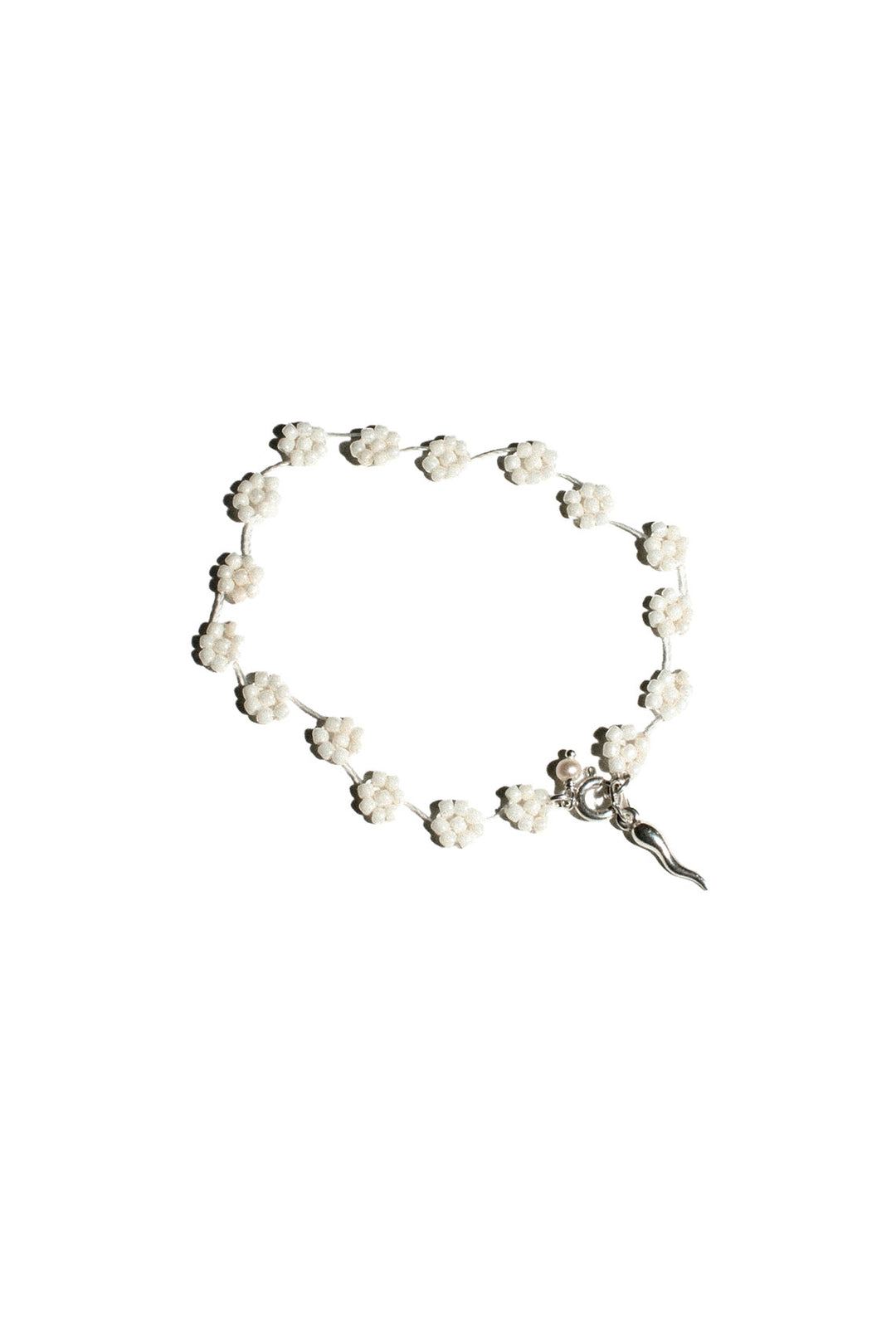 LABRO - White Flower Bracelet with Italian Horn – BONA DRAG