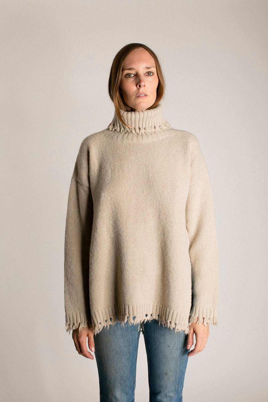 Antique Fray Turtleneck