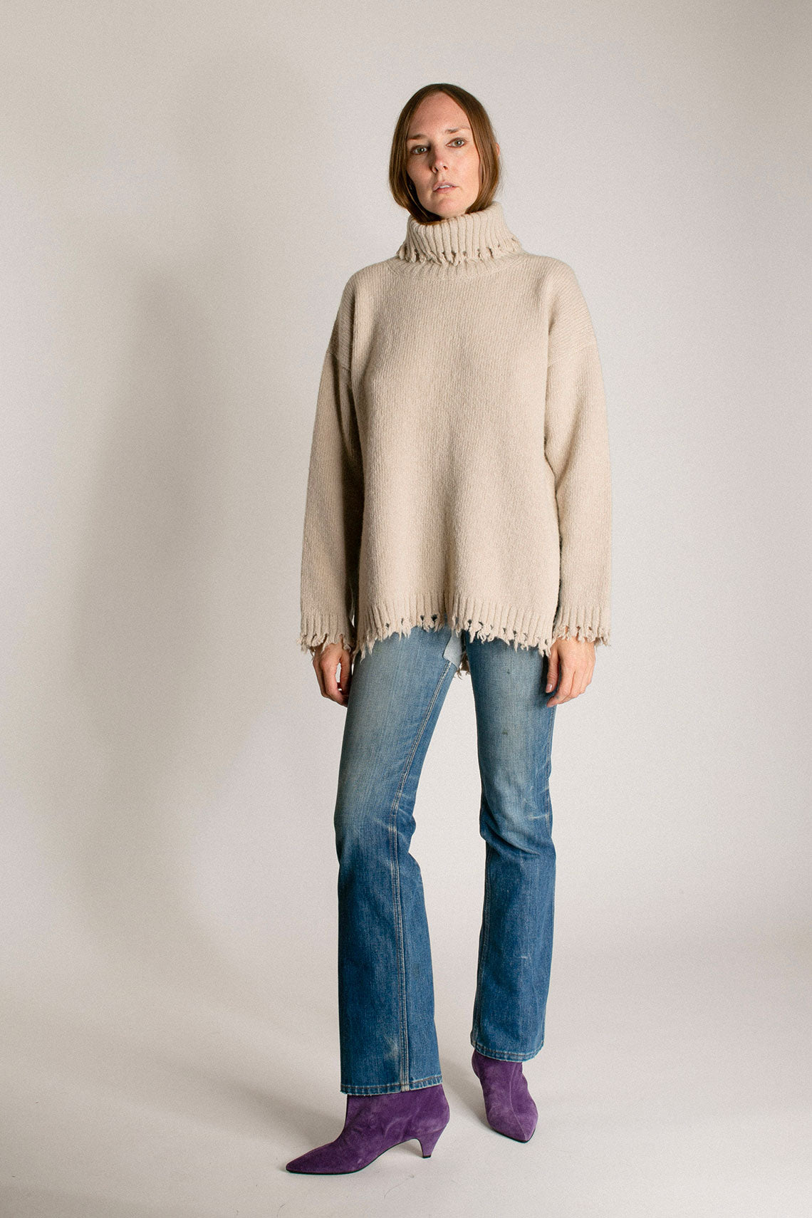 Antique Fray Turtleneck