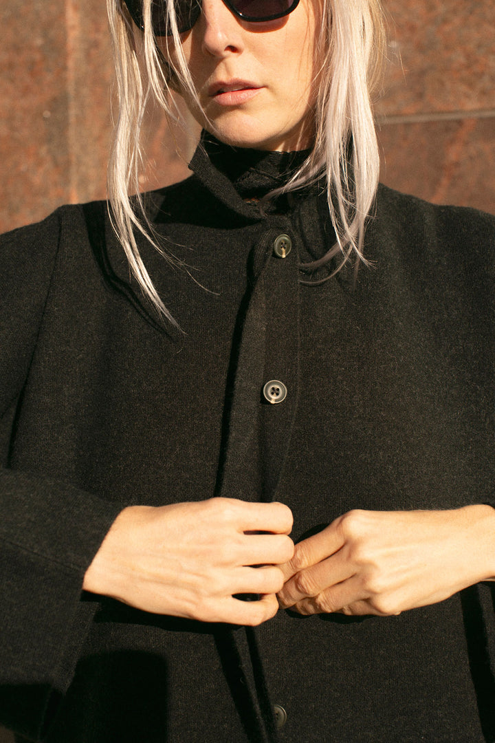 Lauren Manoogian - Black Melange Double Knit Jacket – BONA DRAG