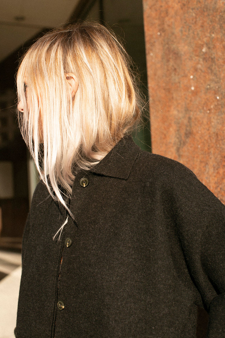 Lauren Manoogian - Black Melange Double Knit Jacket – BONA DRAG