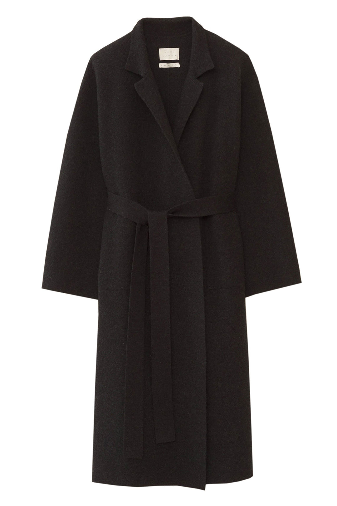 Lauren Manoogian - Black Melange Double Knit Trench – BONA DRAG