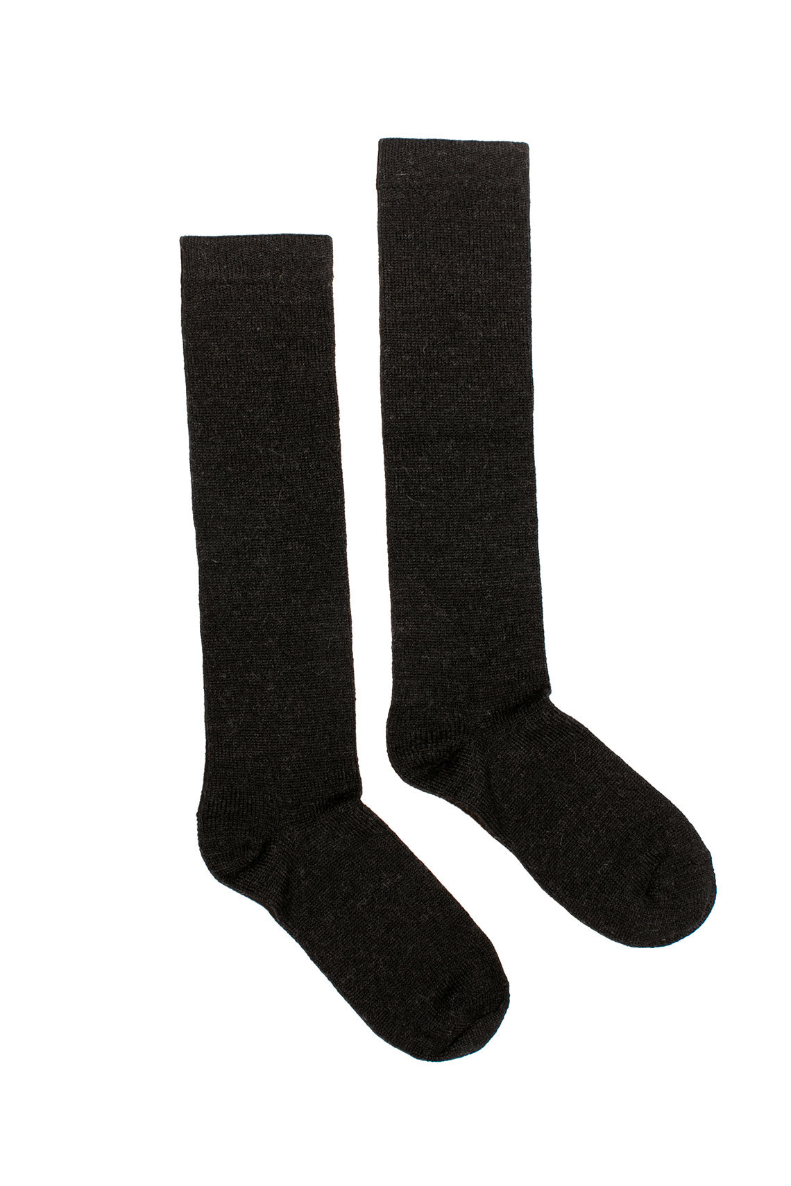 Black Melange Tall Sock