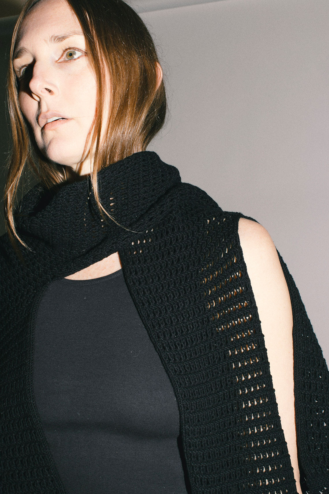 LAUREN MANOOGIAN グレー ダブルブレストニットコート M Lauren