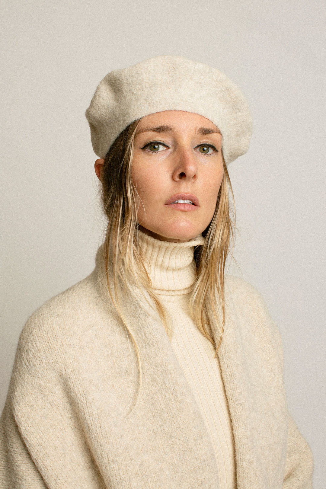Lauren Manoogian - Ecru Horizontal Beret – BONA DRAG