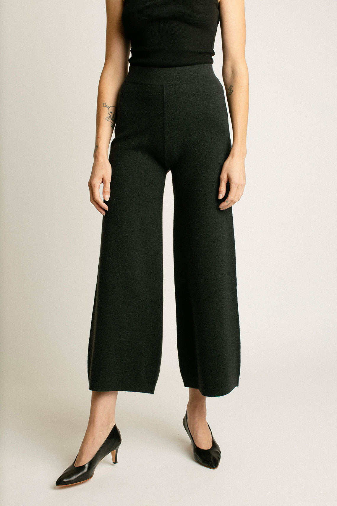 Ink Double Knit Flare Pant