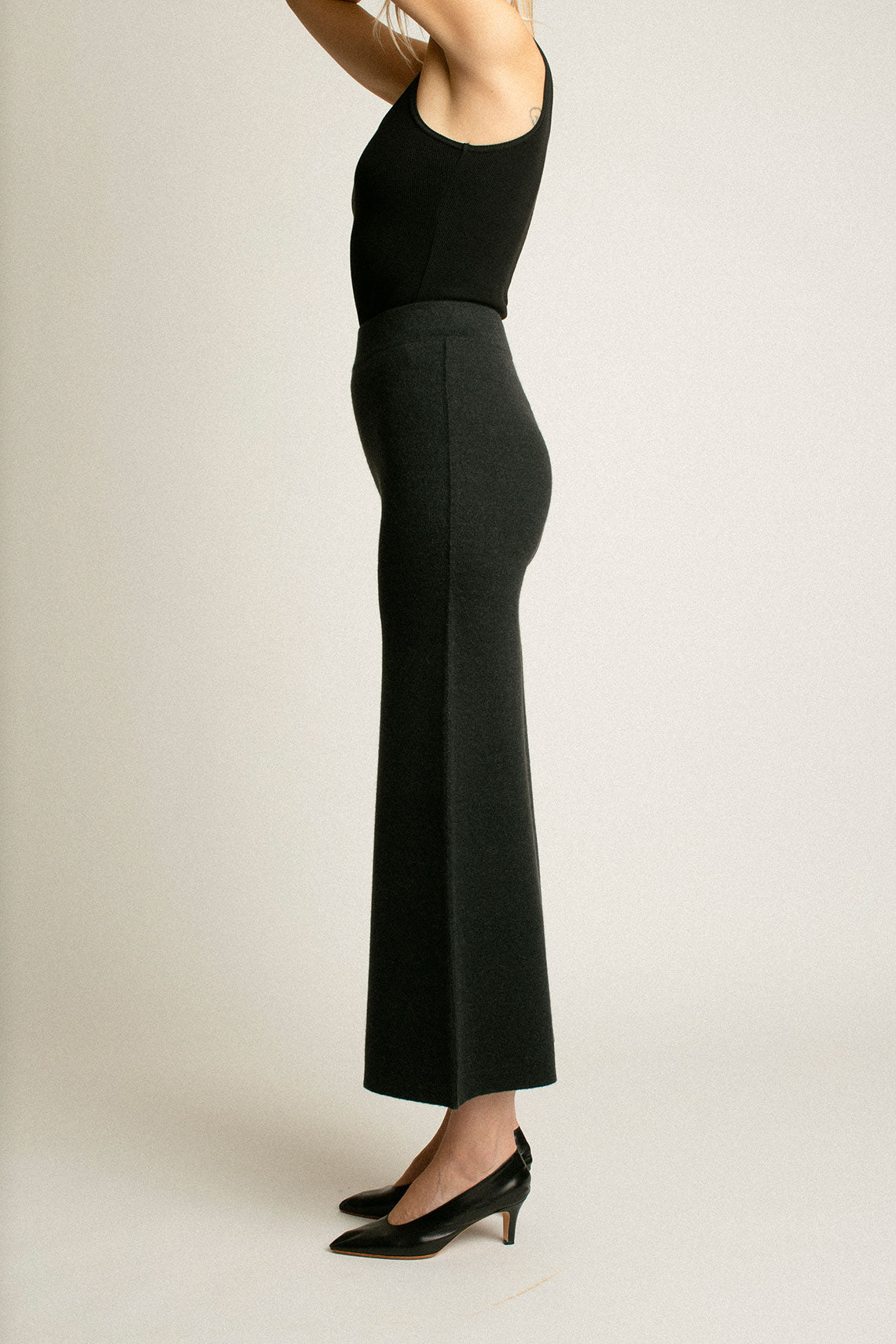 Ink Double Knit Flare Pant