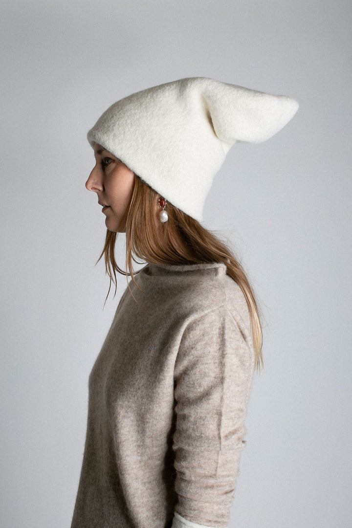 Lauren Manoogian - Raw White Carpenter Hat – BONA DRAG