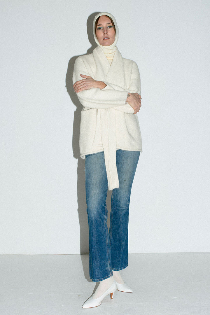 Lauren Manoogian - Raw White Coto Cardigan – BONA DRAG