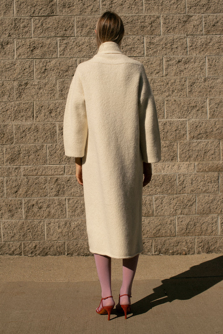 Lauren Manoogian - White Long Shawl Cardigan – BONA DRAG