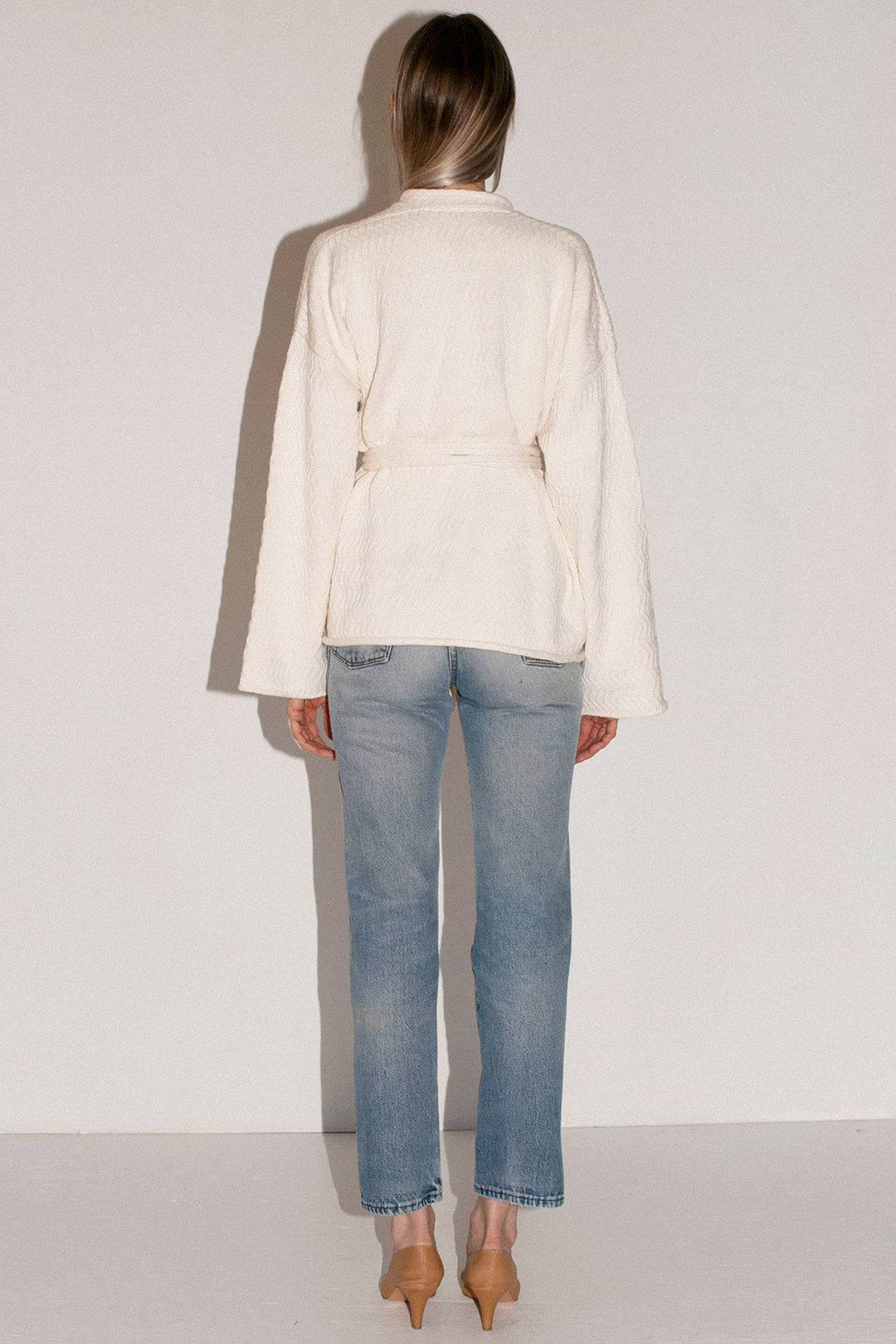 Lauren Manoogian - White Zig Zag Cardigan – BONA DRAG