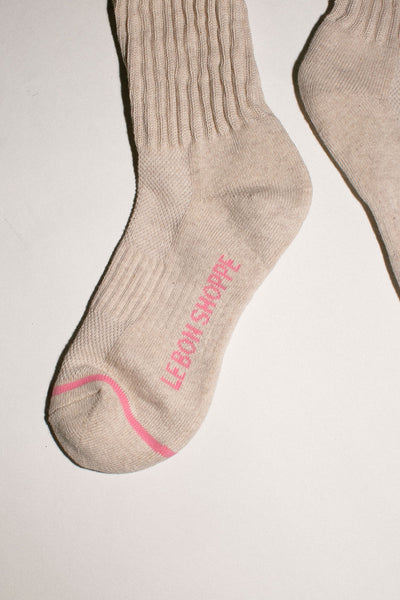 Oatmeal Ballet Sock