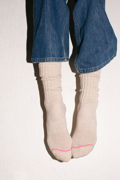 Oatmeal Ballet Sock