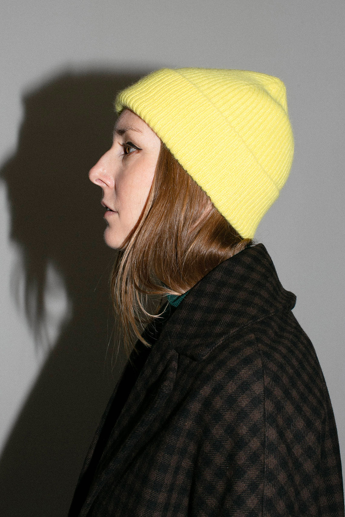 Acid Yellow Cashmere Bea Beanie