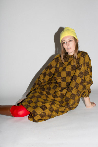 Acid Yellow Cashmere Bea Beanie