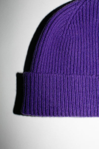 Grape Cashmere Bea Beanie