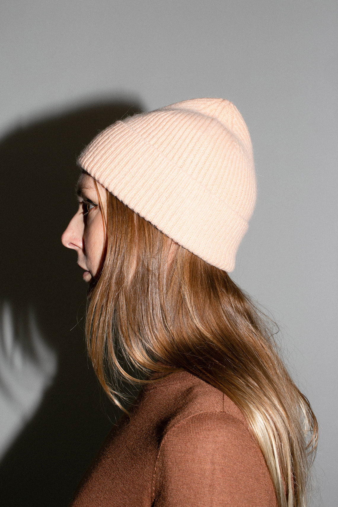 Peach Cashmere Bea Beanie