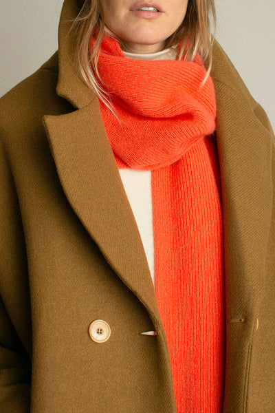 Salmon Cashmere Scarf