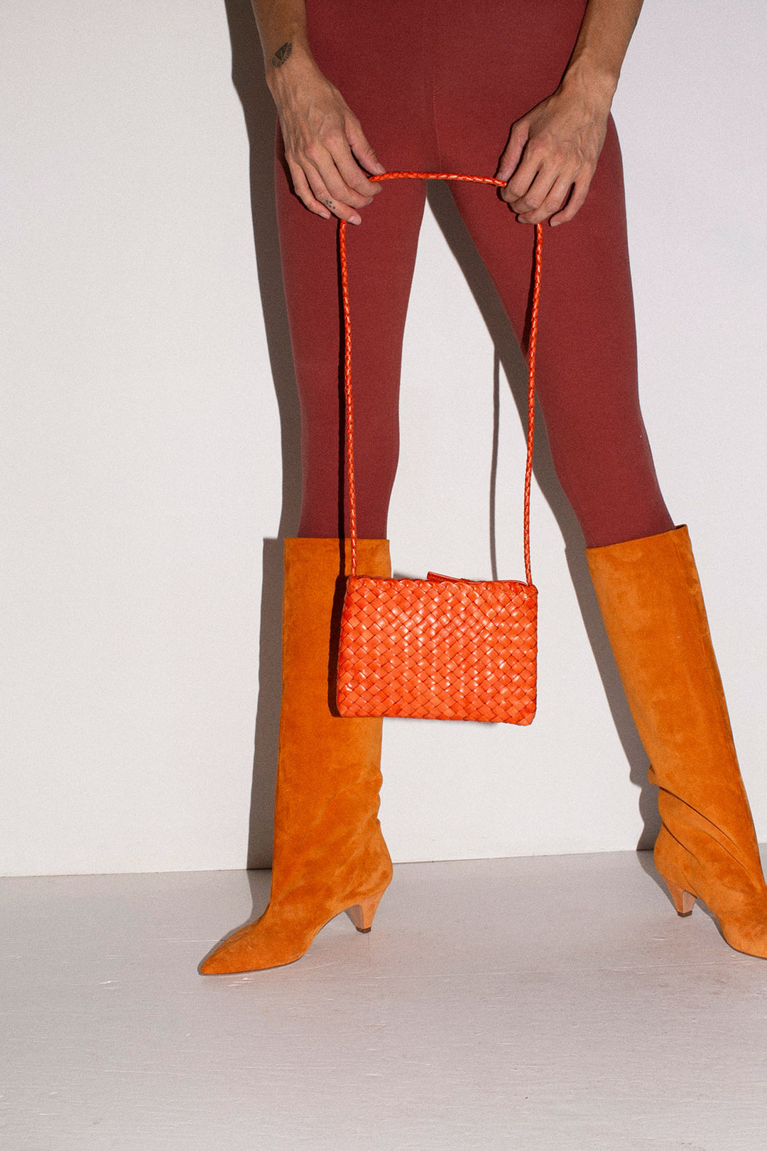 Loeffler Randall - Marison Tangerine Woven Pouch – BONA DRAG