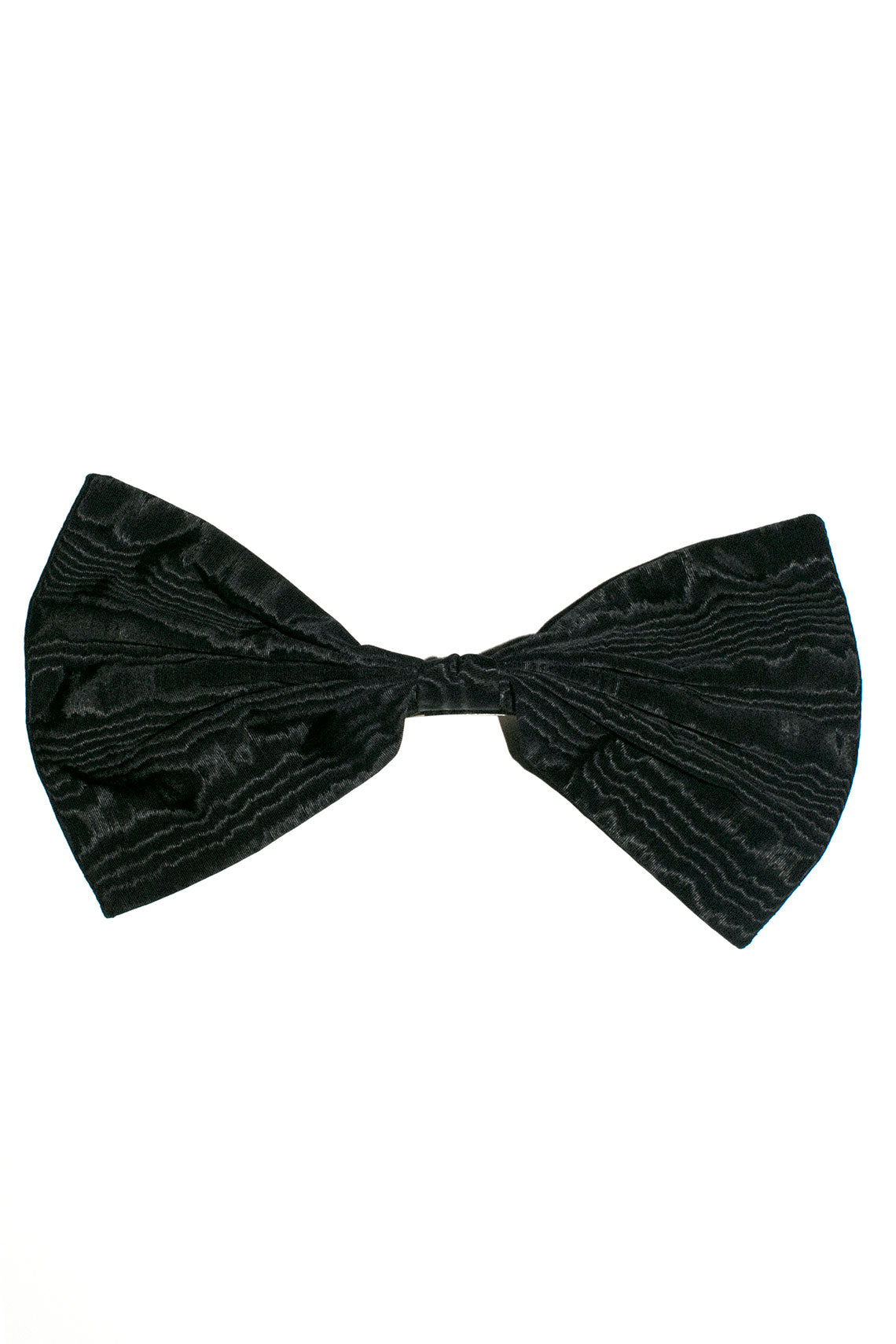 Black Andreas Pleated Bow Clip