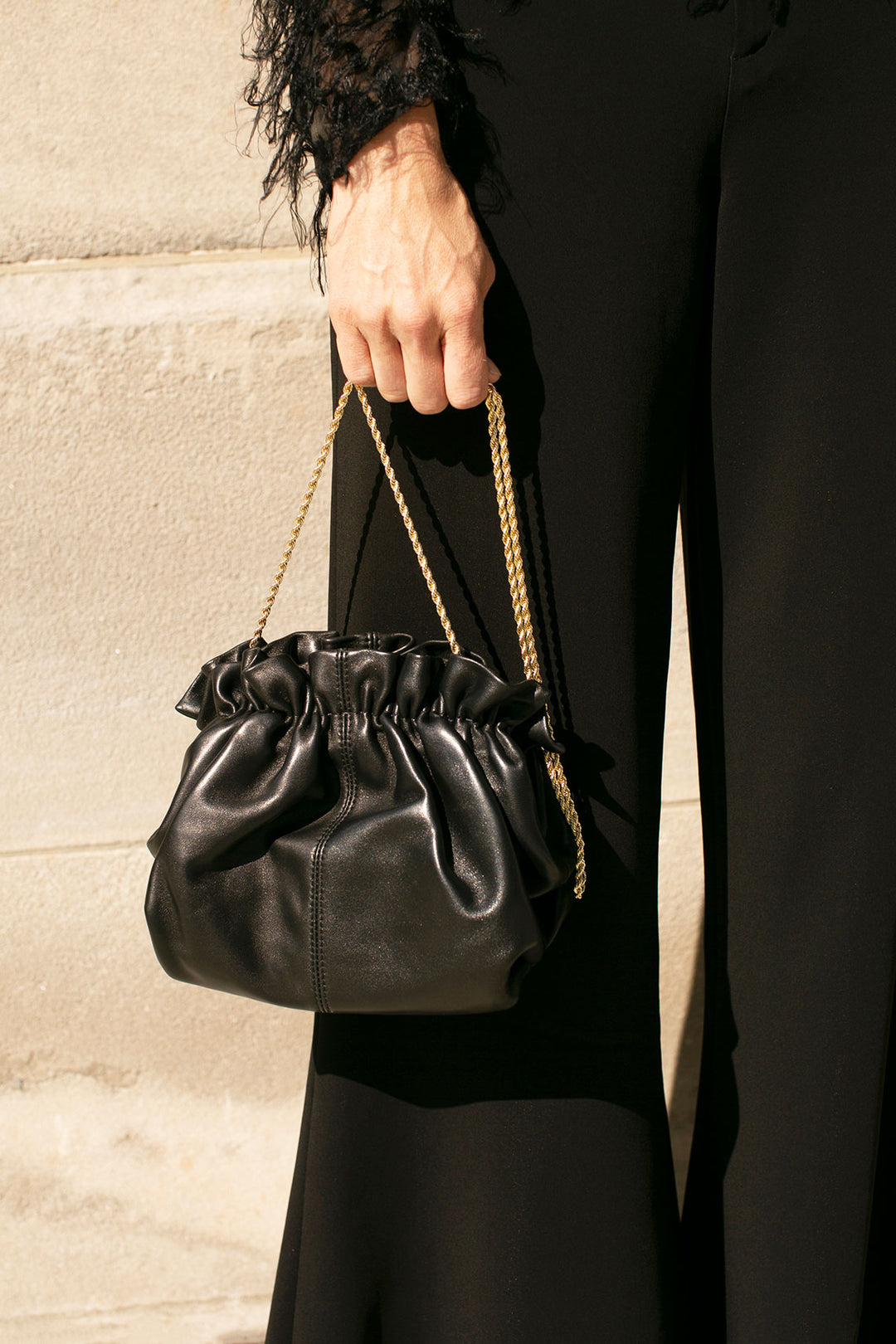 SALE 20% OFF - Loeffler Randall - Black Willa Mini Pouch – BONA DRAG