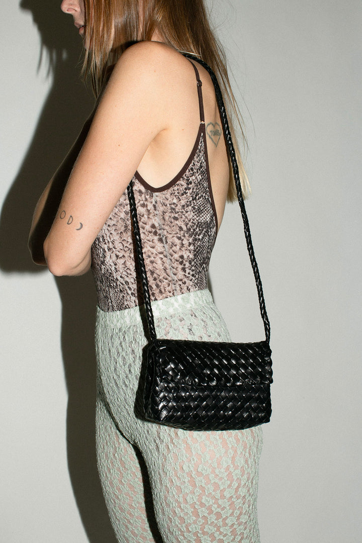 Loeffler Randall - Black Woven Vinnie – BONA DRAG