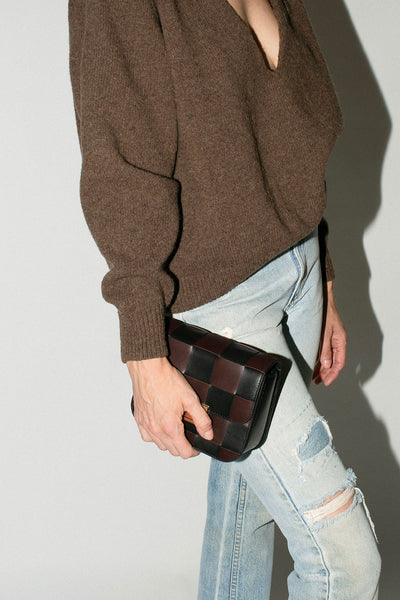 Black & Espresso Desi Bag