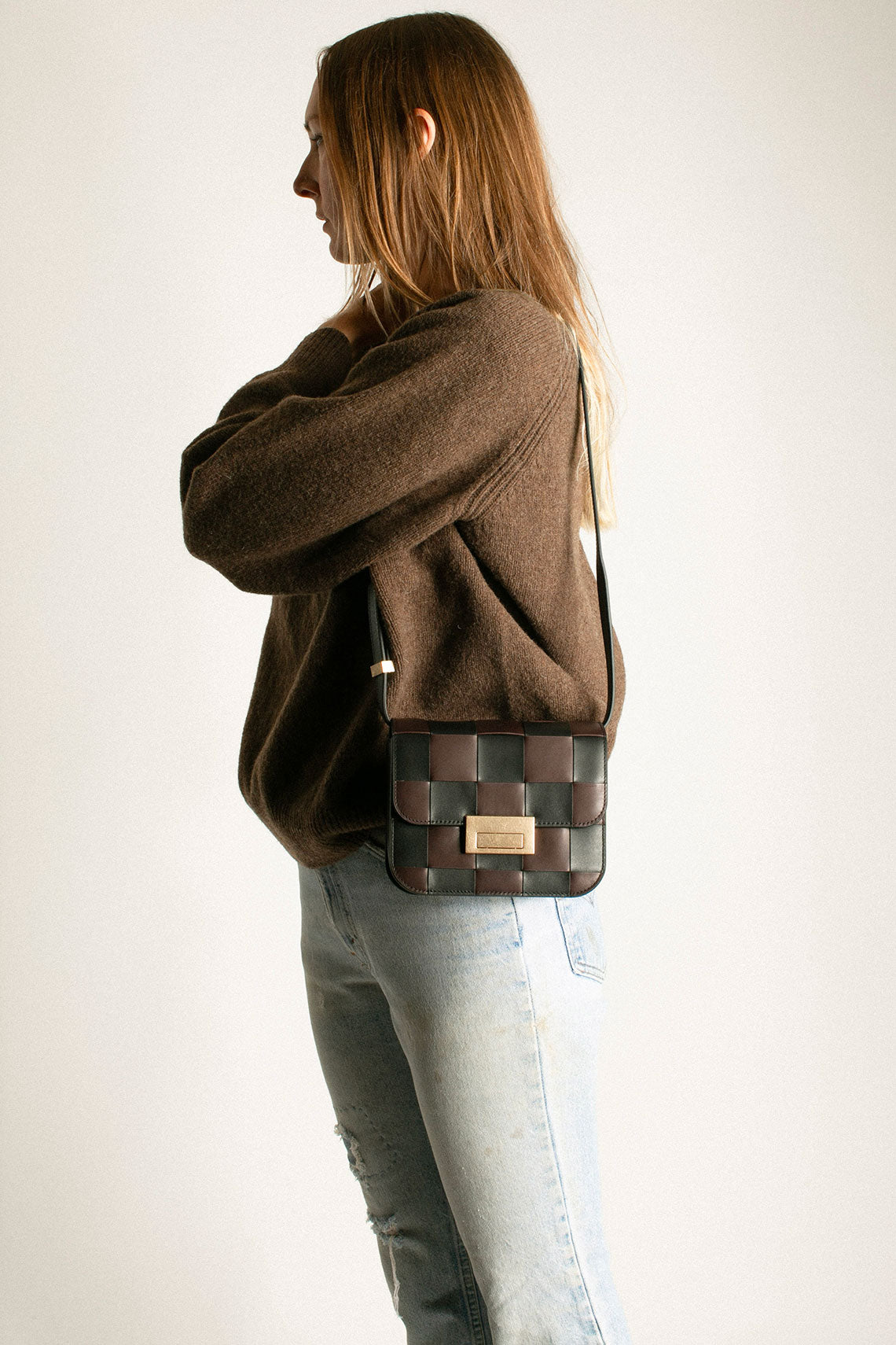 Black & Espresso Desi Bag