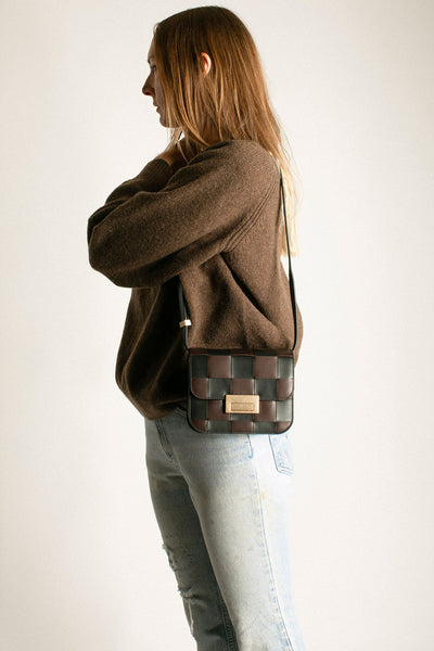 Black & Espresso Desi Bag