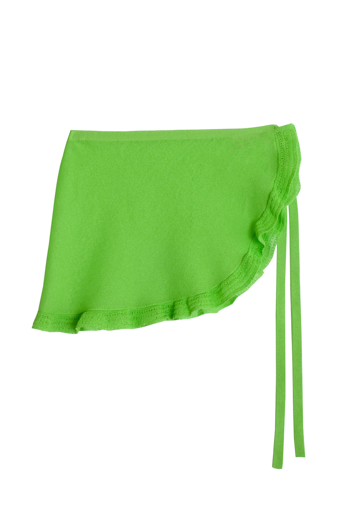 Lime Dalia Wrap Skirt
