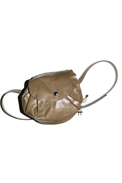 Olive Brown Scribble Pouch