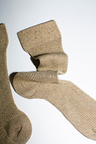 Gold Sparkle Sock