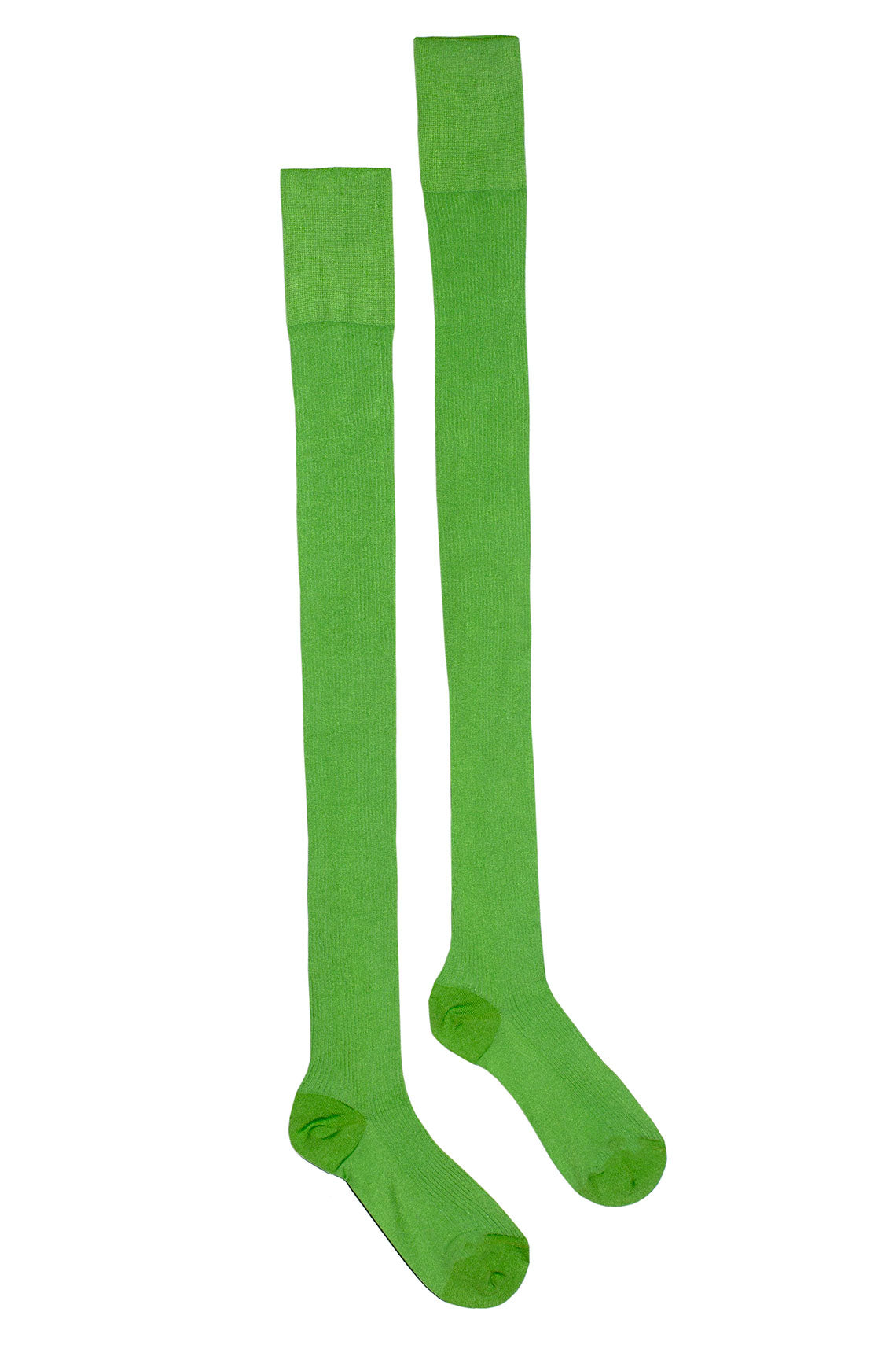 Lime Green Over Knee Sock