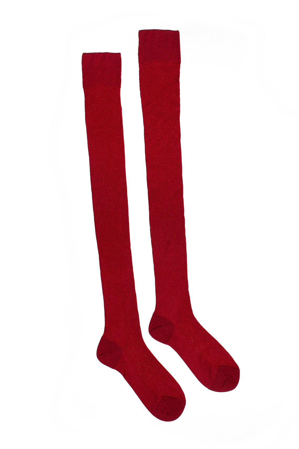 Rosso Lacca Over the Knee Sock