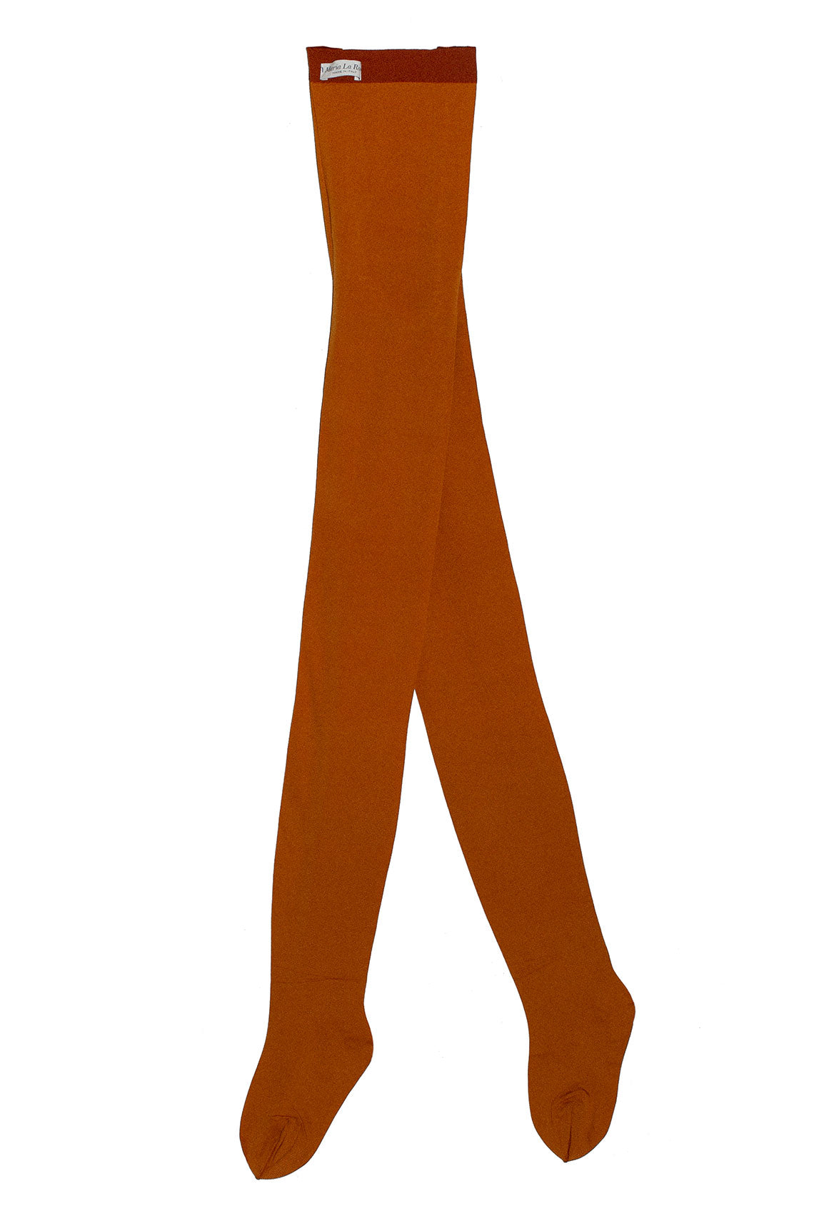Rust Ribbed Tights Maria La Rosa - Rust Lycra Tights – BONA DRAG