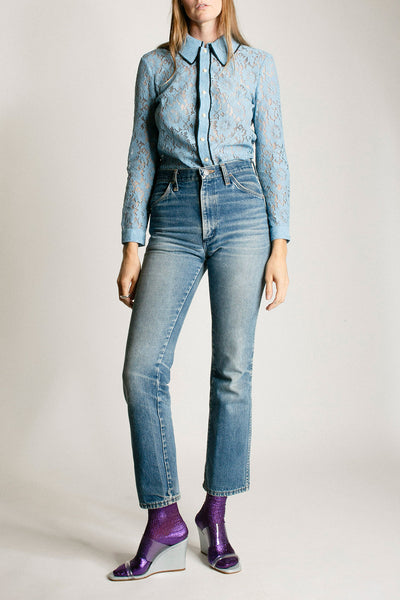 Violet Laminated Sock